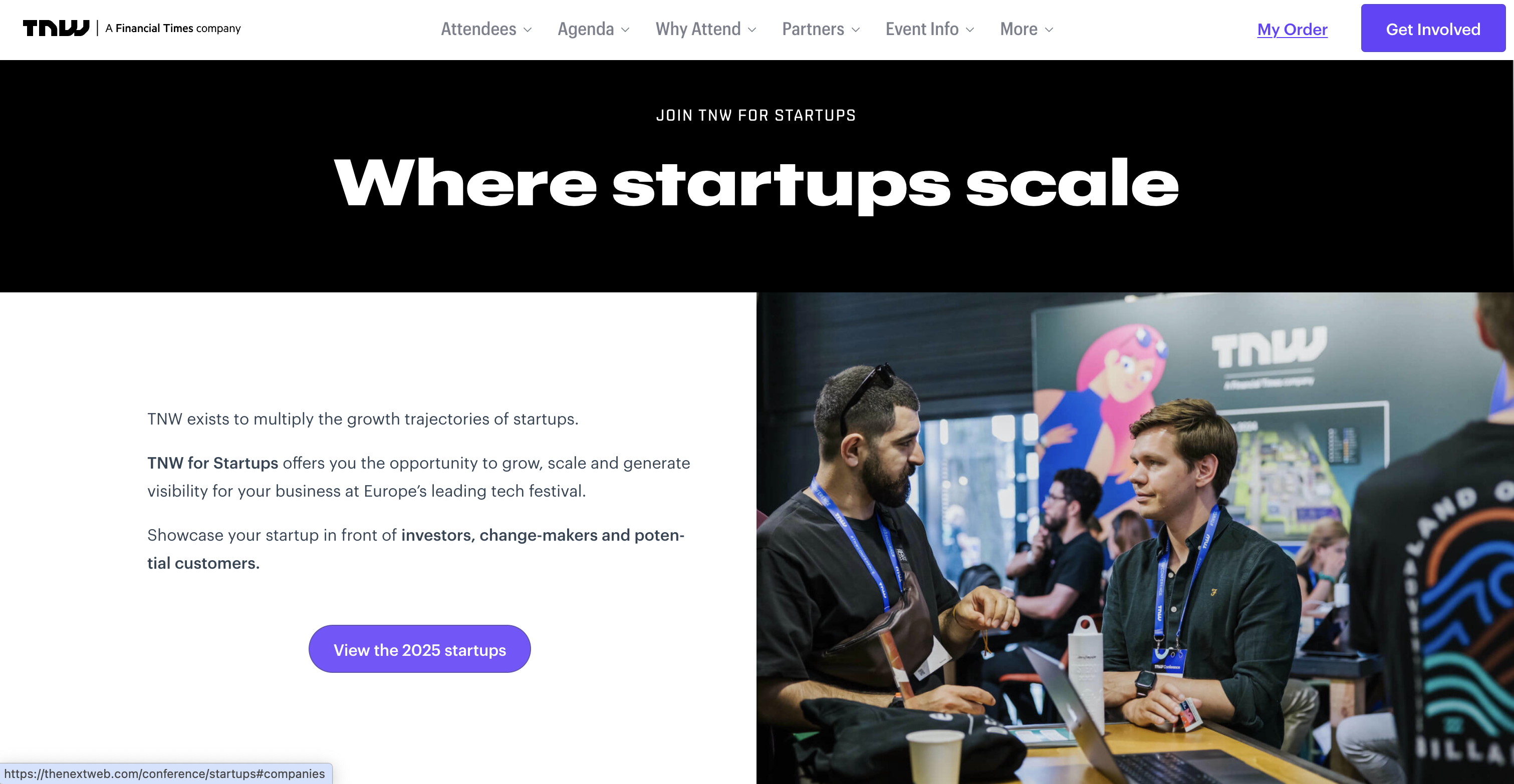 TNW Conference – TNW for Startups & Pitch Battle 2025